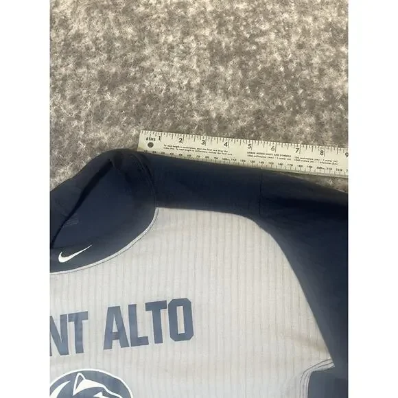 Penn State Mont Alto Baseball Nike Dri-Fit Shirt Gray Blue Long Sleeve XL Shirt - Picture 6 of 9